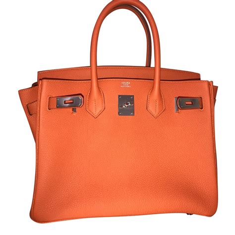 hermes birkin orange 30 cm swift|Hermes Birkin 30cm.